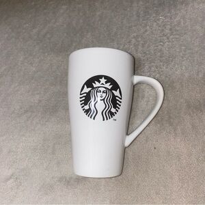 Starbucks White Mug with Black Siren Logo